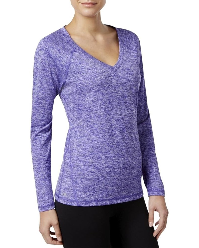 Women's Essential Long-Sleeve Performance Top Blazing Purple $8.51 Activewear