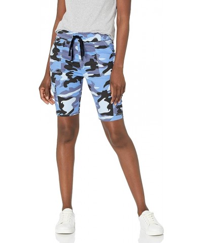 Women's Super Cute Jeans Shorts Acid Washed Blue Camo Cargo $17.72 Shorts