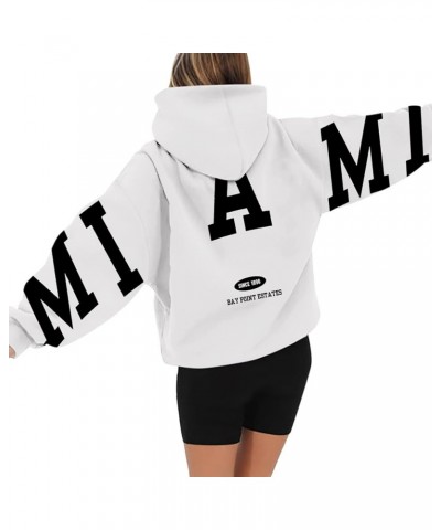 Women's Long Sleeved Zipperless Printed Hoodie With Back Rose Tops Lightweight Sweatshirts Oversized Vintage 01e-white $9.50 ...