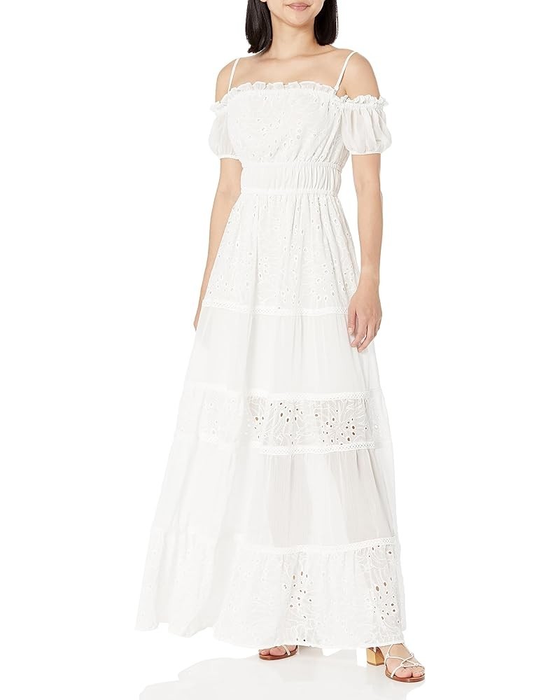 Women's Zena Long Dress Pure White $48.18 Dresses