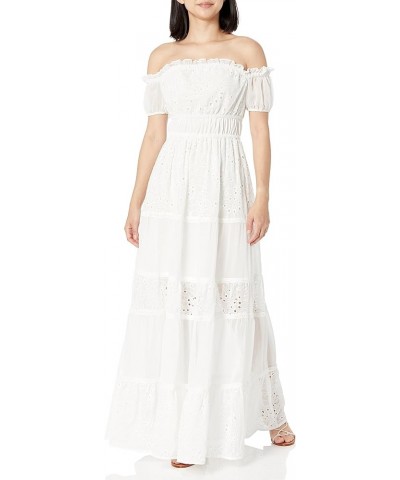 Women's Zena Long Dress Pure White $48.18 Dresses