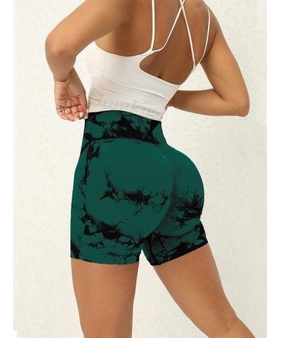 Butt Scrunch Seamless Shorts for Women High Waist Seamless Workout Yoga Gym Running Biker Shorts a Dark Green $10.00 Activewear