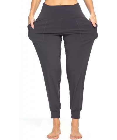 Women's Joggers with Pockets, High Waisted Jogging Pants for Women Workout Yoga Tapered Soft Pants Dark Grey $20.99 Pants