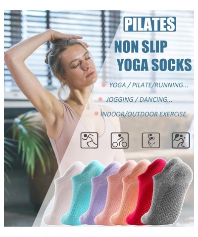 Grip Socks for Women Pilates Non Slip Socks Womens Pilates Socks with Grips for Women Grippers Socks No Slip Socks Women 3p1 ...