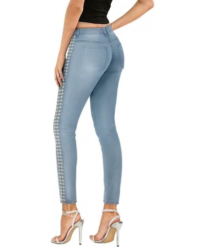 Women's Super Comfy Stretch Denim Skinny Jeans P44172bp-light Wash $15.06 Jeans