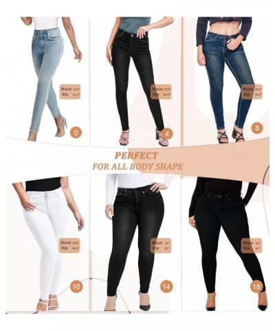 Women's Super Comfy Stretch Denim Skinny Jeans P44172bp-light Wash $15.06 Jeans