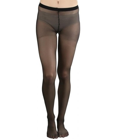 Women's Cheeky Thong Back Sheer Pantyhose String Back - Black $9.48 Socks