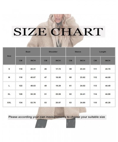 Womens Fuzzy Fleece Jacket Sherpa Trench Coat Trendy Double Breasted Open Front Long Cardigan with Pocket S-XXL Red $35.74 Ja...