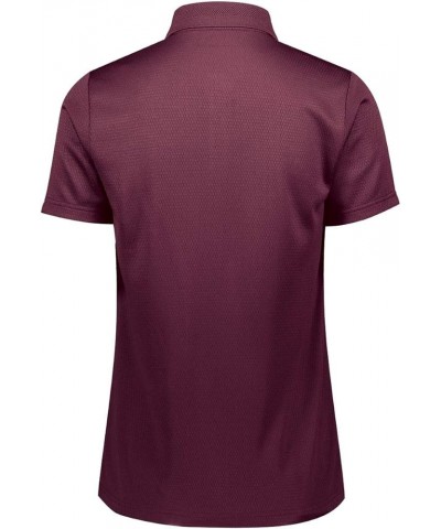 Women`s Prism Polo Maroon (Hlw) $15.98 Tops