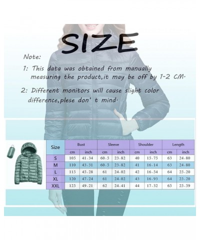 Womens Puffer Jackets Lightweight Packable Down Jacket Zip Up Quilted Fall Winter Coats Warm Outerwear with Pockets A-06-whit...