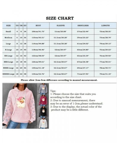 Womens Waffle Knit Pullover Hoodie Fashion 2023 Corduroy Shirt Casual Textured Sweaters Hoodies Fall Hooded Sweatshirts Grey-...