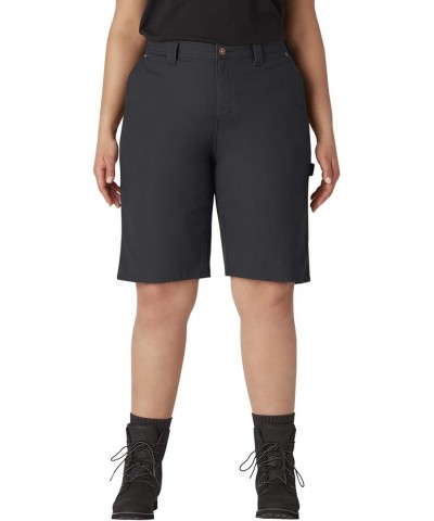 Women's Plus Size Carpenter Short Rinshed Black $22.66 Shorts