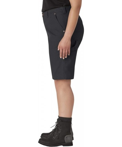 Women's Plus Size Carpenter Short Rinshed Black $22.66 Shorts