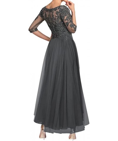 Mother of The Bride Dresses Tea Length for Wedding, Elegant Hi Low Formal Mother of The Groom Dresses with Sleeves Rust $34.8...