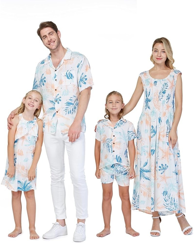 Matchable Family Hawaiian Luau Men Women Girl Boy Clothes in Sandy Beach Women Women Mermaid $23.10 Jackets