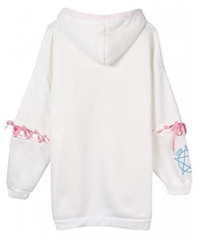 Women Y2K Kawaii Anime Cute Bunny & Star Hoodies, Harajuku Japanese Hooded Sweatshirts Korean Gothic Emo Pullover Fall Winter...