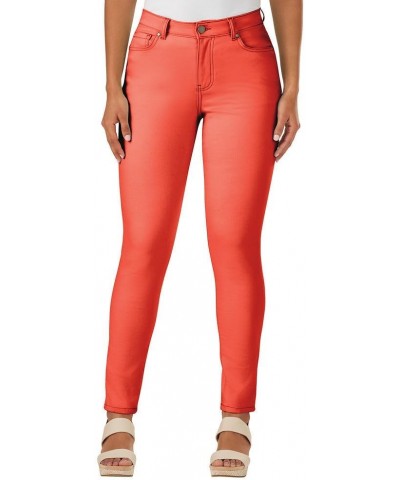 Womens High Waisted Stretch Skinny Jean Available in 17 Colors and Plus Size Poppy Red $21.96 Jeans