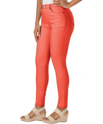 Womens High Waisted Stretch Skinny Jean Available in 17 Colors and Plus Size Poppy Red $21.96 Jeans