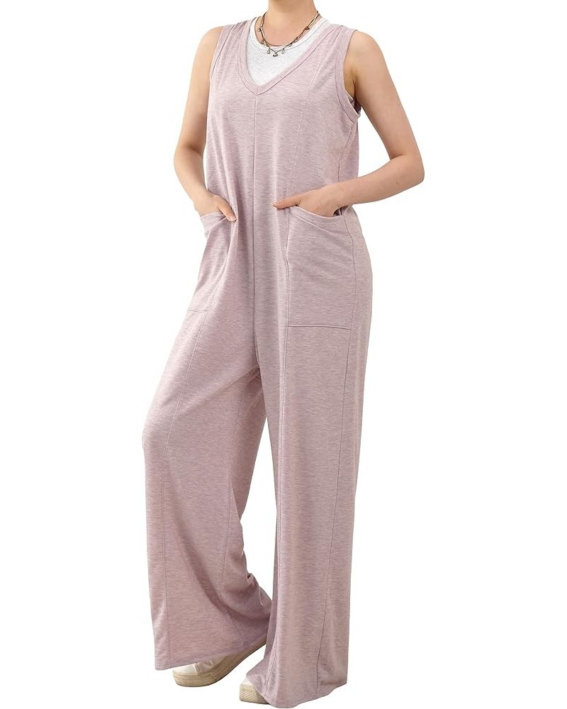 Women's Casual Sleeveless Comfortable Jumpsuit 1004 / H.blush $13.34 Overalls