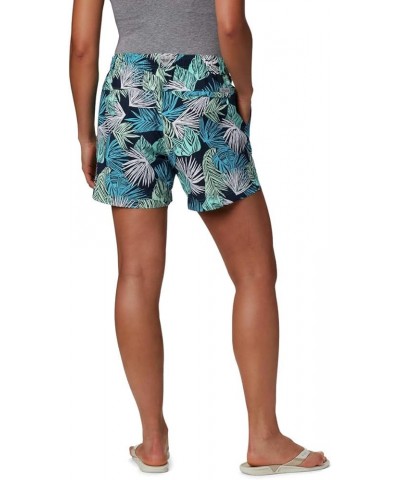 Women's W Super Backcast Water Short Dolphin Feathery Leaves Print $14.86 Activewear