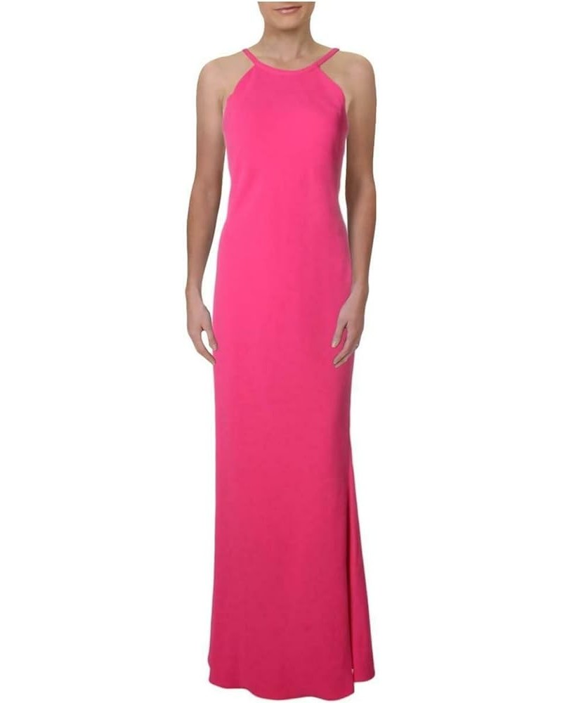 Womens Scoop Neck Spaghetti Straps Evening Dress Hibiscus $44.51 Dresses