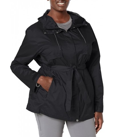 Women's Pardon My Trench Rain Jacket, Water and Stain Repellent Black $52.25 Coats