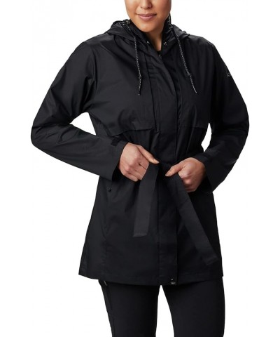 Women's Pardon My Trench Rain Jacket, Water and Stain Repellent Black $52.25 Coats