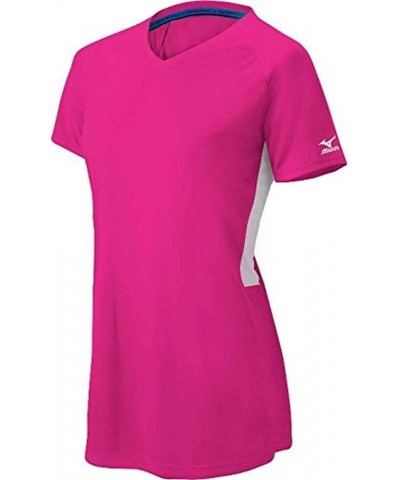 Women's Comp Short-Sleeve V-Neck X-Small Shocking Pink-white $10.00 Jerseys