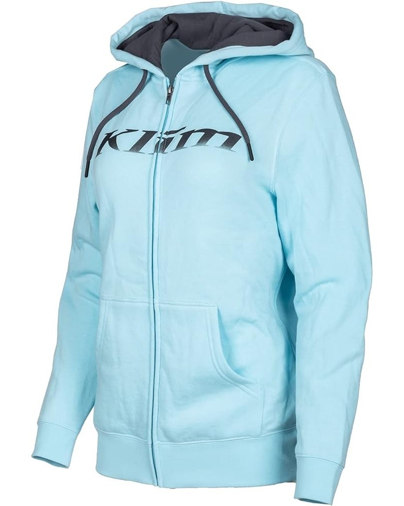 Women's Dusk Zip Up Hoodie Crystal Blue - Asphalt $25.62 Activewear