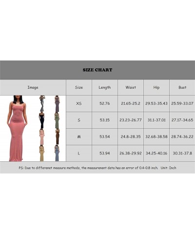 Women Backless Bodycon Long Summer Dress Sexy Sleeveless Spaghetti Strap Cocktail Maxi Dresses G Maxi Dress Orange $16.42 Dre...