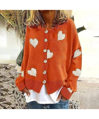 Women's Fall Sweaters Cute Button Daisy Flower Cardigan Knitted Soft Tops Casual Floral Open Front Long Sleeve Jacket S $32.9...