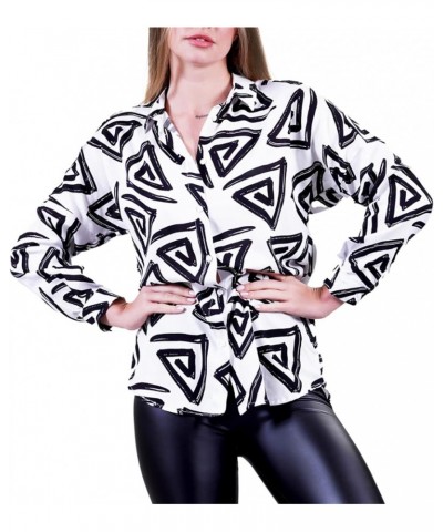 Button Down Shirts for Women Tops Dressy Casual Blouses for Womens Fashion 2023 - Long Sleeve - (Sizes XS-3XL) Zebra $10.49 B...