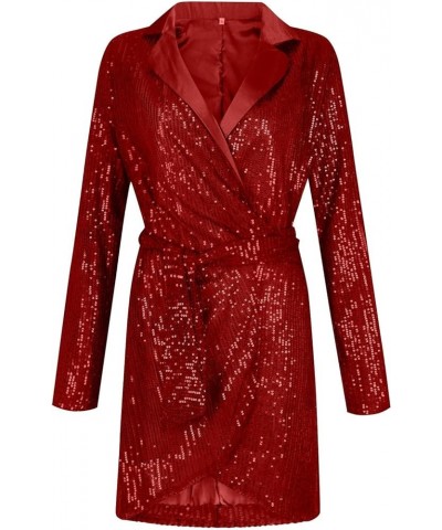 Womens Dresses 2024 Sexy Formal V Neck Velvet Dress Holiday Spaghetti Strap Dresses D-red $11.12 Dresses