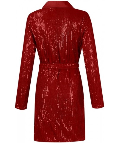 Womens Dresses 2024 Sexy Formal V Neck Velvet Dress Holiday Spaghetti Strap Dresses D-red $11.12 Dresses