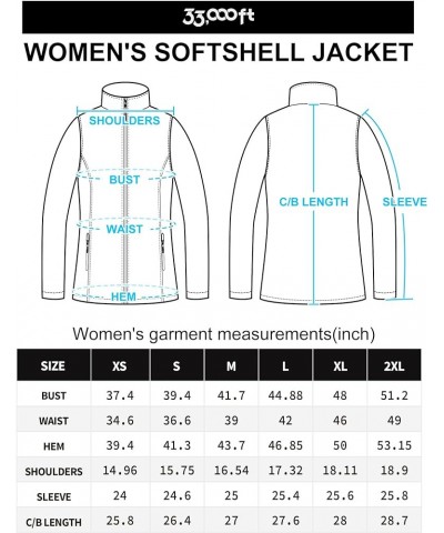 Women's Lightweight Softshell Jacket Fleece Lined Windbreaker Waterproof Warm Jacket for Running Golf Hiking Blue $30.08 Jackets