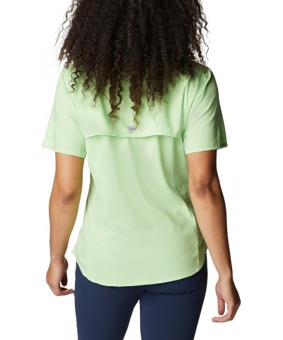 Women's Tamiami Ii Short Sleeve Shirt Lime Glow $19.06 Blouses