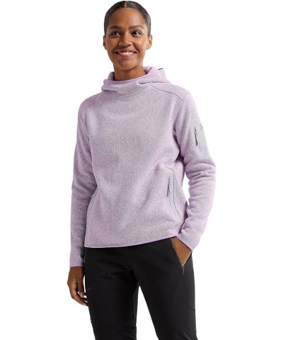 Covert Pullover Hoody Women's | Technical Midweight Fleece Hoody Storm Glow Heather $55.02 Activewear