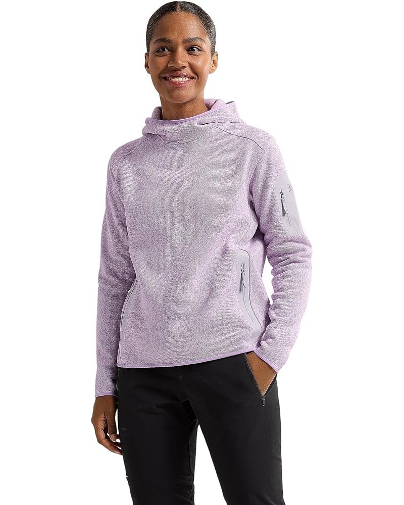 Covert Pullover Hoody Women's | Technical Midweight Fleece Hoody Storm Glow Heather $55.02 Activewear