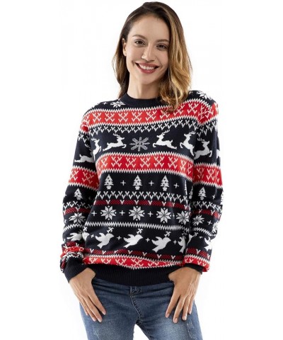 Women`s Ugly Christmas Sweater Unisex Men's Funny Novelty Fairisle Pullover for Party Feeling the Fair Isle-red $14.70 Sweaters