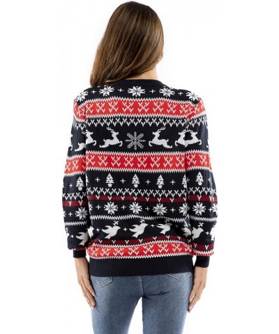 Women`s Ugly Christmas Sweater Unisex Men's Funny Novelty Fairisle Pullover for Party Feeling the Fair Isle-red $14.70 Sweaters