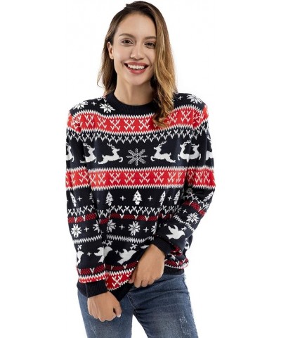 Women`s Ugly Christmas Sweater Unisex Men's Funny Novelty Fairisle Pullover for Party Feeling the Fair Isle-red $14.70 Sweaters