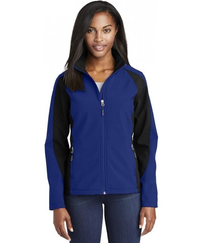 Women's Water-Resistant Soft Shell Jacket True Royal Black $25.24 Jackets