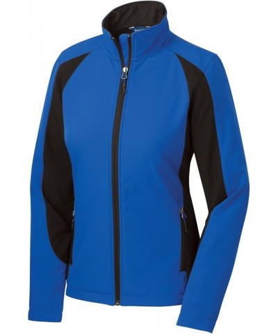 Women's Water-Resistant Soft Shell Jacket True Royal Black $25.24 Jackets