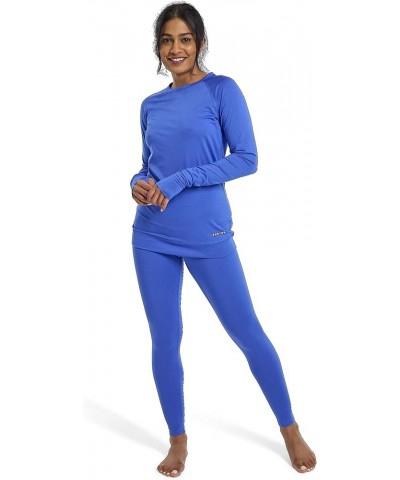 Women's Lightweight X Base Layer Crewneck X-Small Amparo Blue $28.69 Activewear