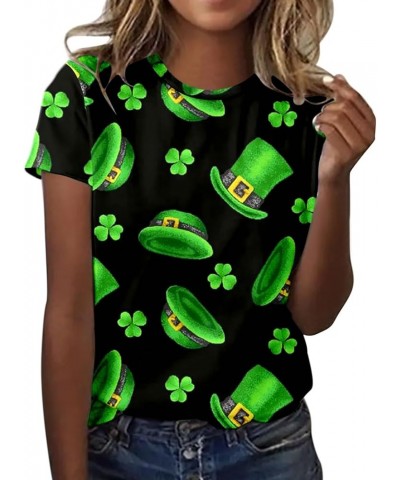 ST. Patrick's Day Shirt for Women Soft St Paddys Day Shamrocks Clover T Shirts Tee Tops Holiday Tshirt Blouse Tunic 3631-ydst...