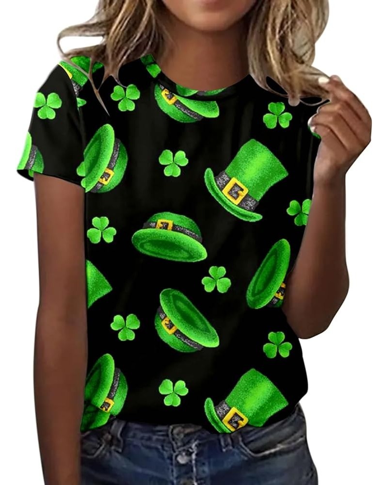 ST. Patrick's Day Shirt for Women Soft St Paddys Day Shamrocks Clover T Shirts Tee Tops Holiday Tshirt Blouse Tunic 3631-ydst...