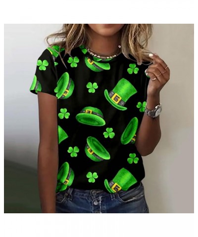 ST. Patrick's Day Shirt for Women Soft St Paddys Day Shamrocks Clover T Shirts Tee Tops Holiday Tshirt Blouse Tunic 3631-ydst...