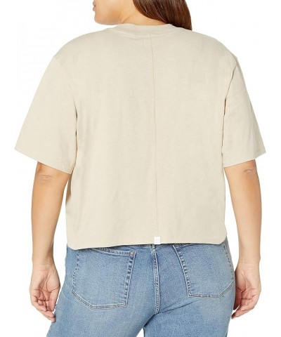 Women's Sydney Short-Sleeve Cropped Crewneck T-Shirt Sand $9.18 T-Shirts