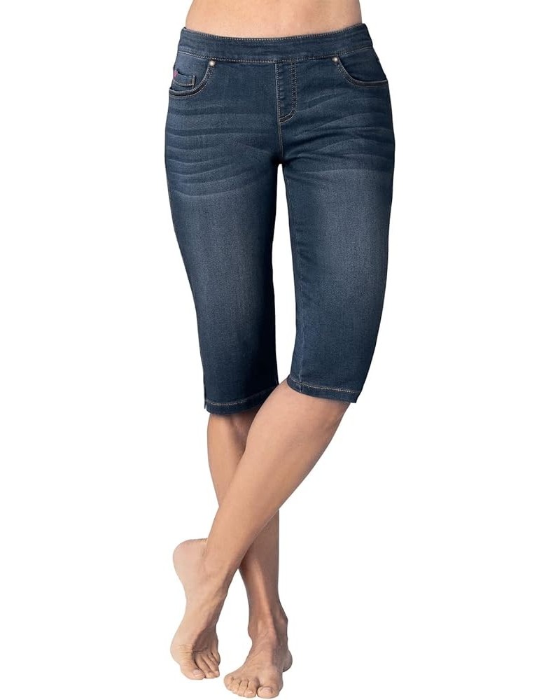 Bermuda Shorts For Women - Pedal Pushers For Women Indigo Wash $20.85 Shorts