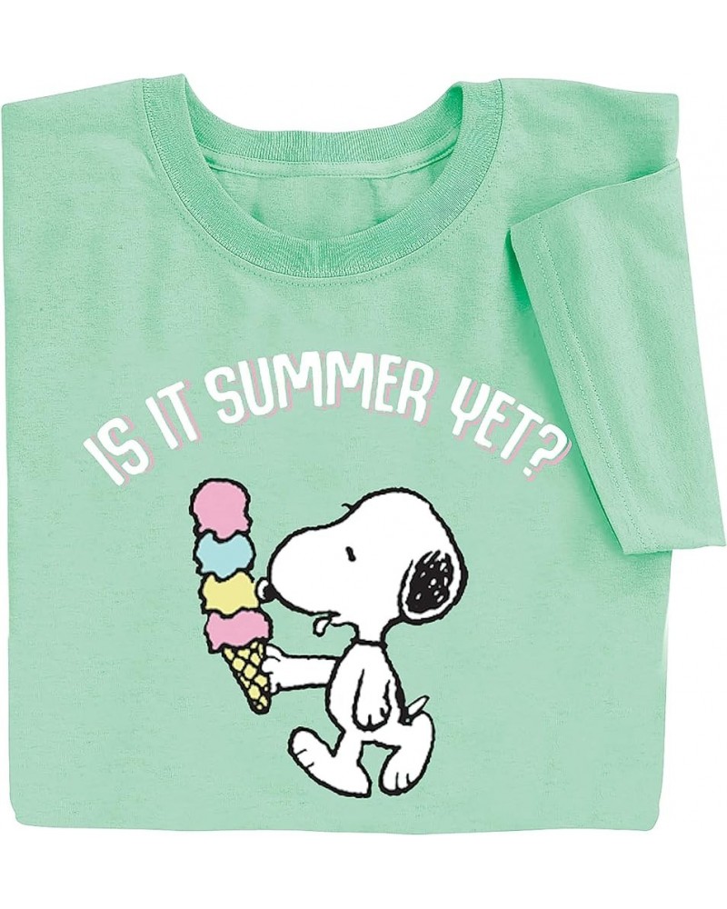 is It Summer Yet Ice Cream Cone T-Shirt Mint $16.71 T-Shirts